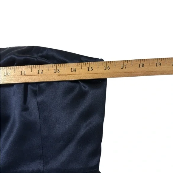 J. CREW 100% Silk Strapless Cocktail Sheath Mini Dress Blue. Size 6… - Picture 9 of 14